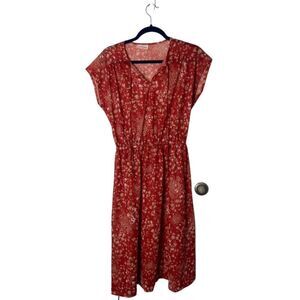 It's A Lehigh SZ S vintage red floral dress